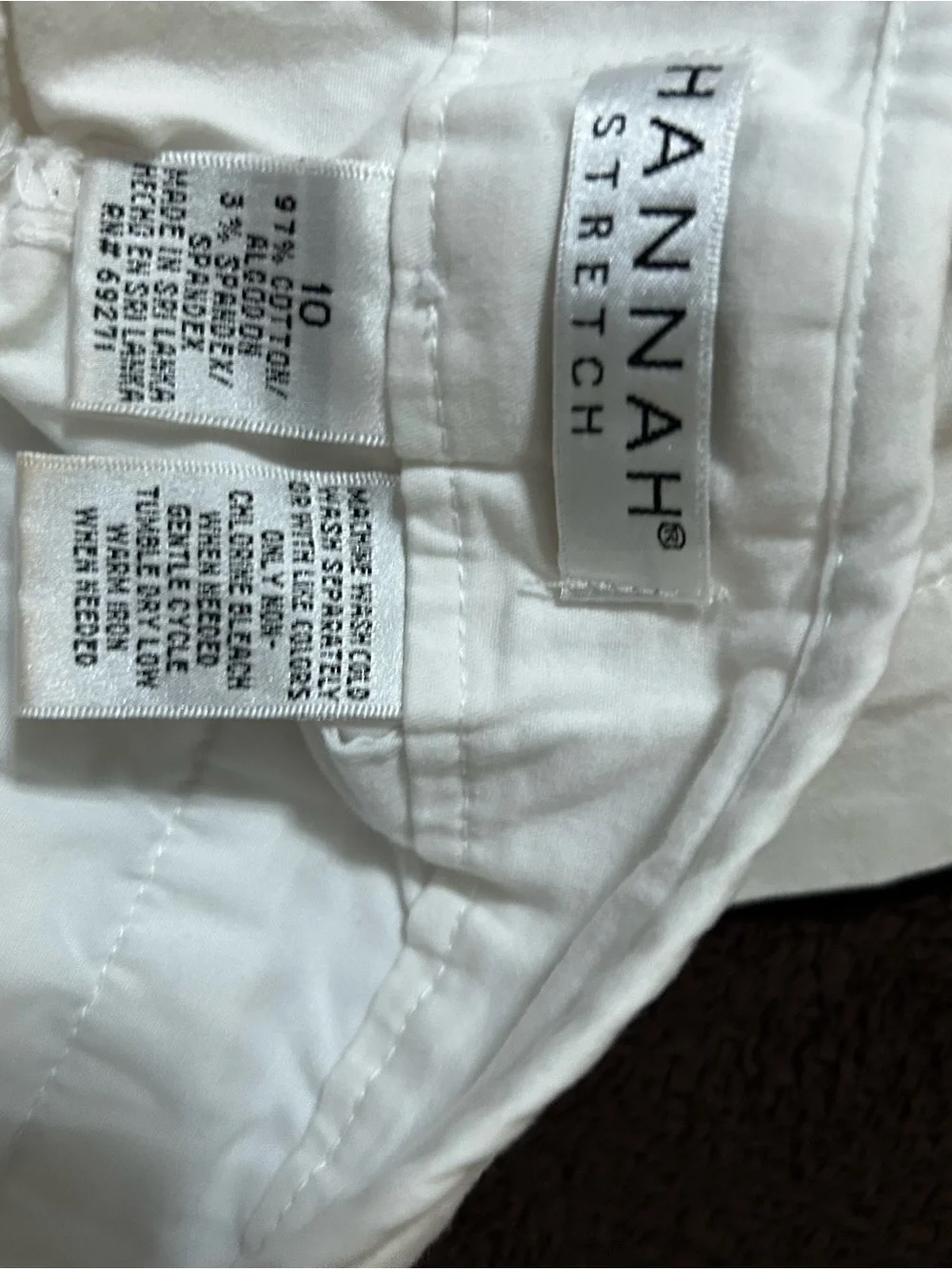 Hannah White Cotton Bermuda Shorts
